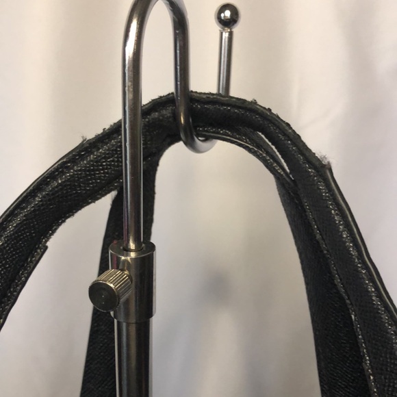 COACH Addison black shoulder tote # 91150. Cross grain leather. 3 compartments. - Picture 5 of 16